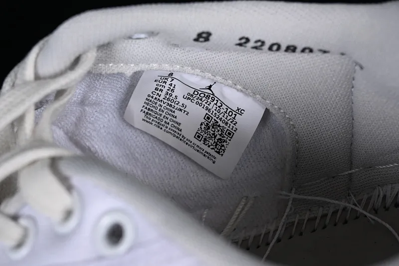 All categories Air Jordan Jordan series basketball shoes Air Jordan 1 Low Y version Uion LA x Air Jordan AJ1 KO Low joint white and gray low-top retro basketball shoes DO8912-101